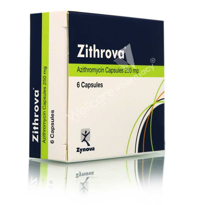 Zithrova 250mg Capsules 6'S