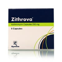 Zithrova 250mg Capsules 6'S