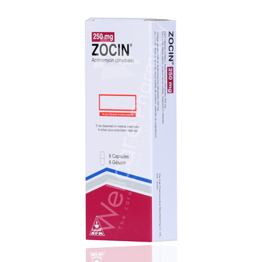 Zocin 250mg Capsules 6'S