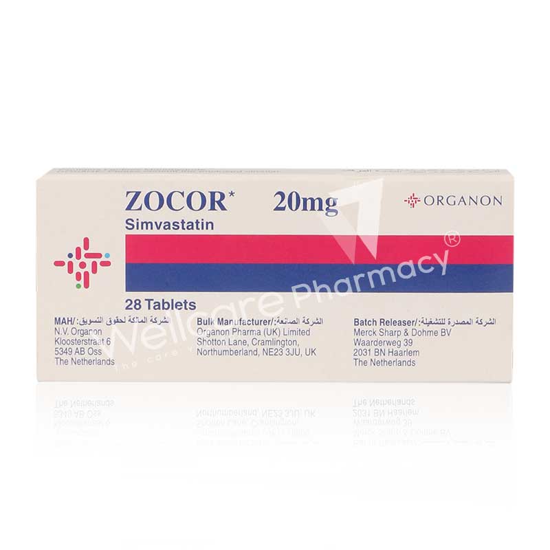 Zocor 20Mg Tablets 28'S
