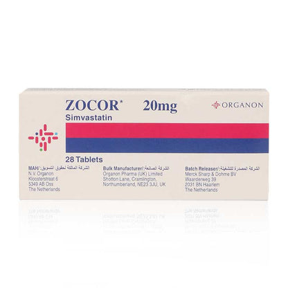 Zocor 20Mg Tablets 28'S