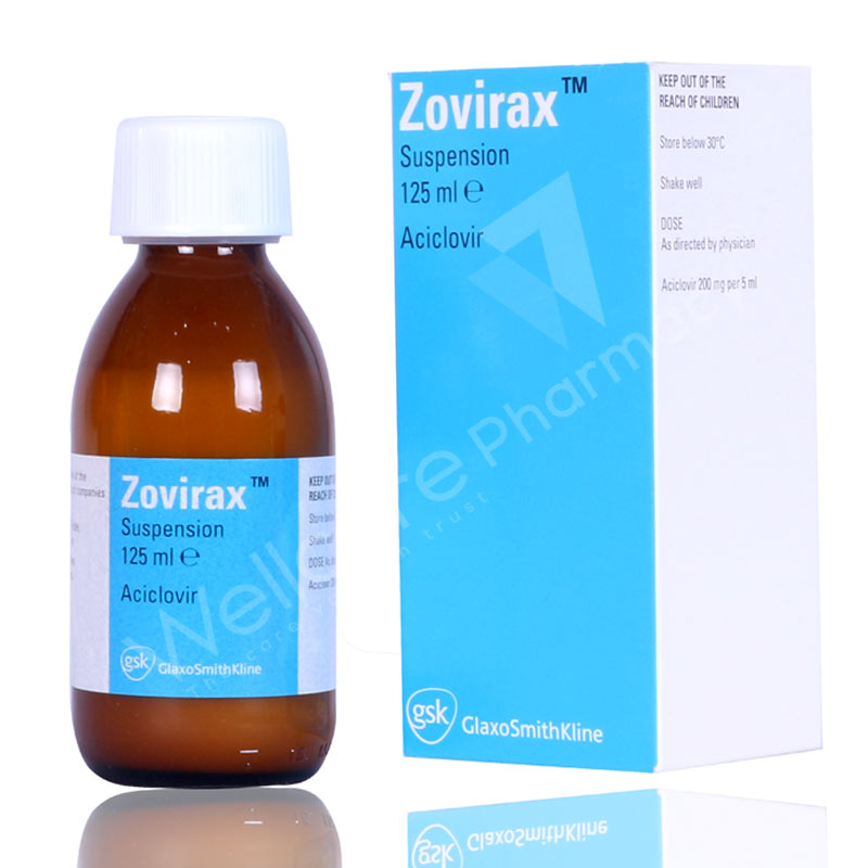Zovirax 200mg Oral Suspension 125ml