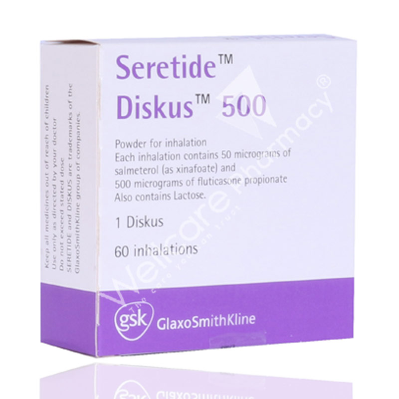 Seretide Diskus 50+500 Mcg  Salmeterol + Fluticasone Propionate