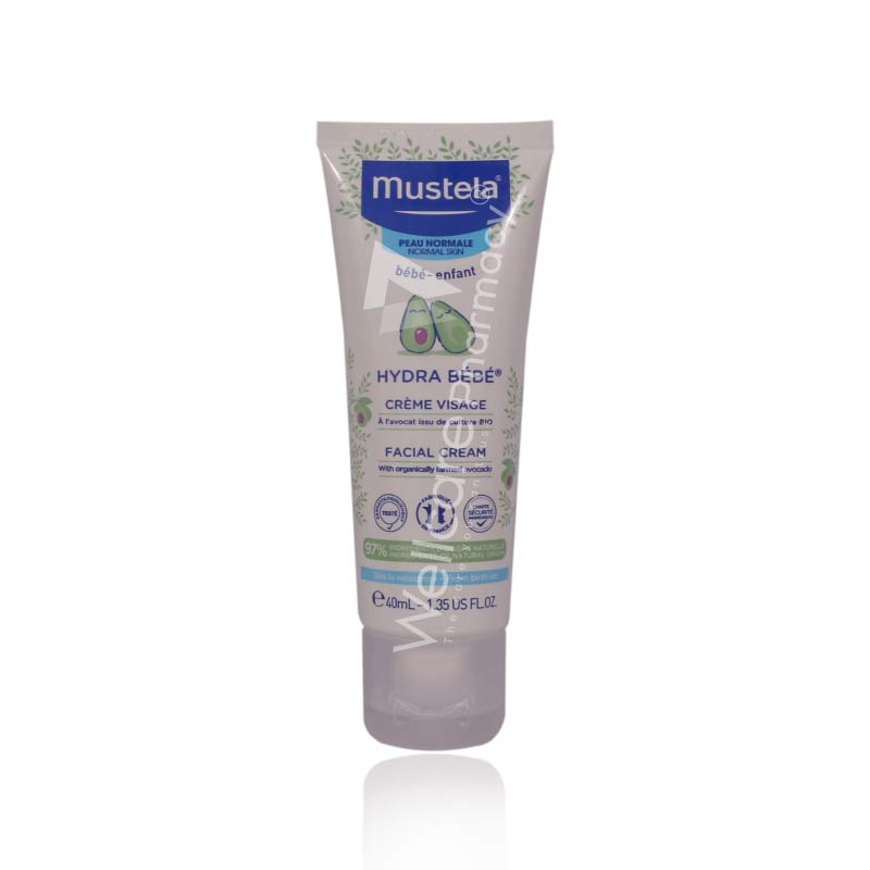 Mustela - Hydra Bébé Crème visage Peau normale (40 ml)