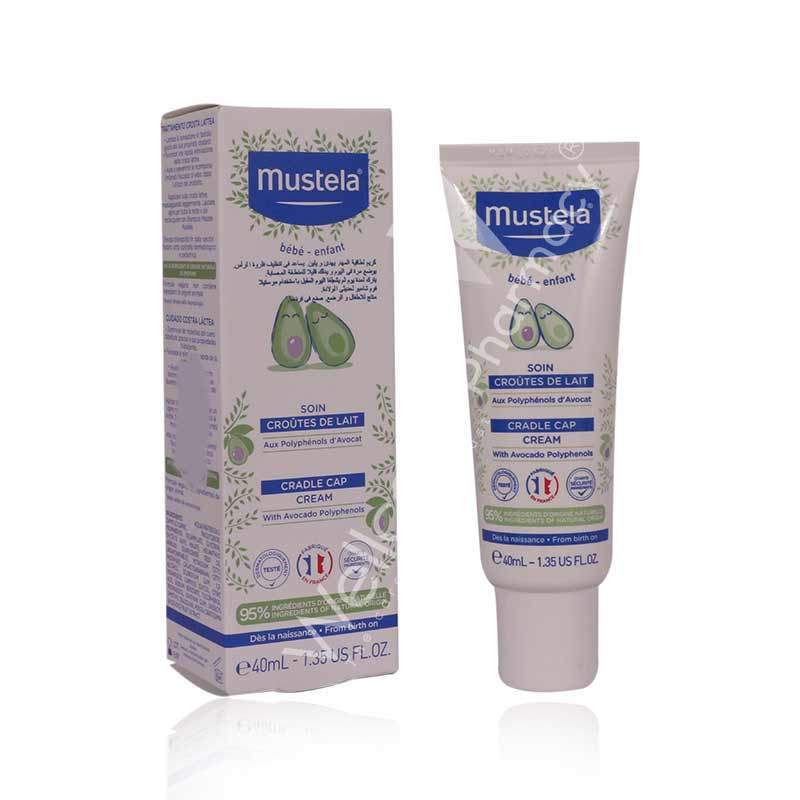 Mustela Fragrance Free Baby Cradle Cap Cream - 1.35 fl oz