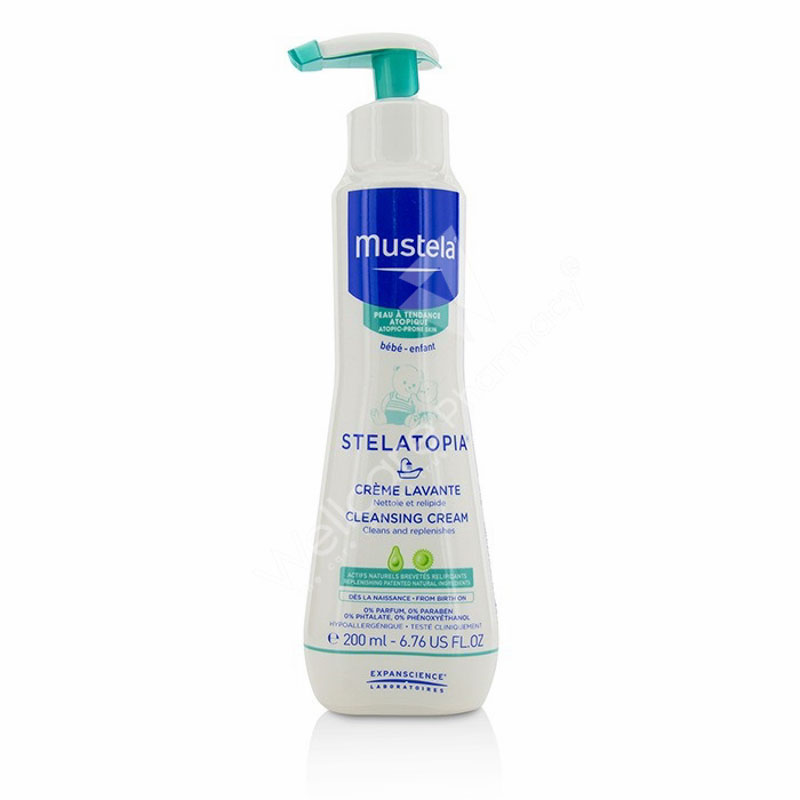 Mustela Stelatopia Fragrance Free Baby Cleansing Gel and Wash for Eczema  Prone Skin - 6.76 fl oz