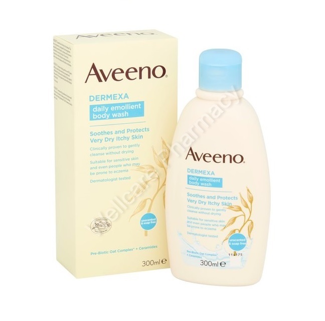 Buy Aveeno Dermexa Emollient Cream 200ml + Emollient Body Wash