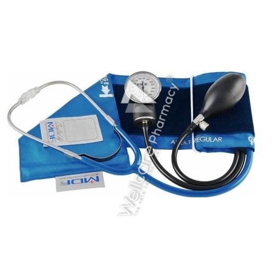 MDF Instruments Desk & Wall Aneroid Sphygmomanometer - Black