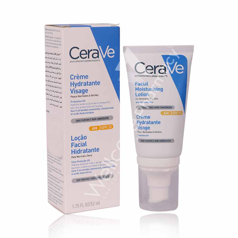 CeraVe Crème Hydratante Visage SPF 30, 2 x 52ml