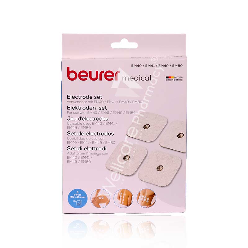 Replacement Large Electrode Set for Beurer EM49 Digital TENS/EMS Device -  Complete Care Shop