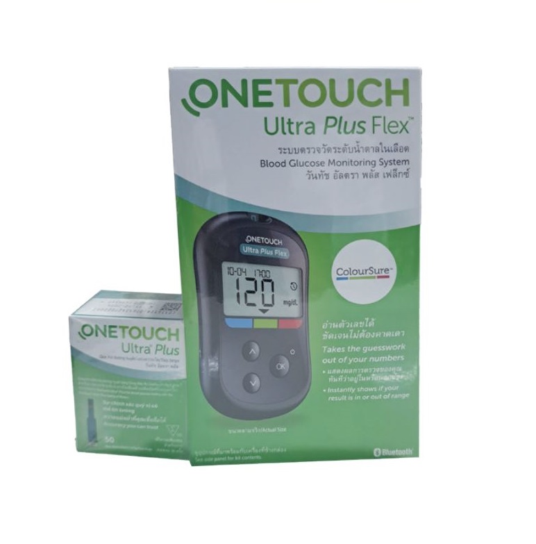 OneTouch Ultra Plus Flex Blood Glucose Meter, Glucose Monitor For Blood  Sugar Test Kit